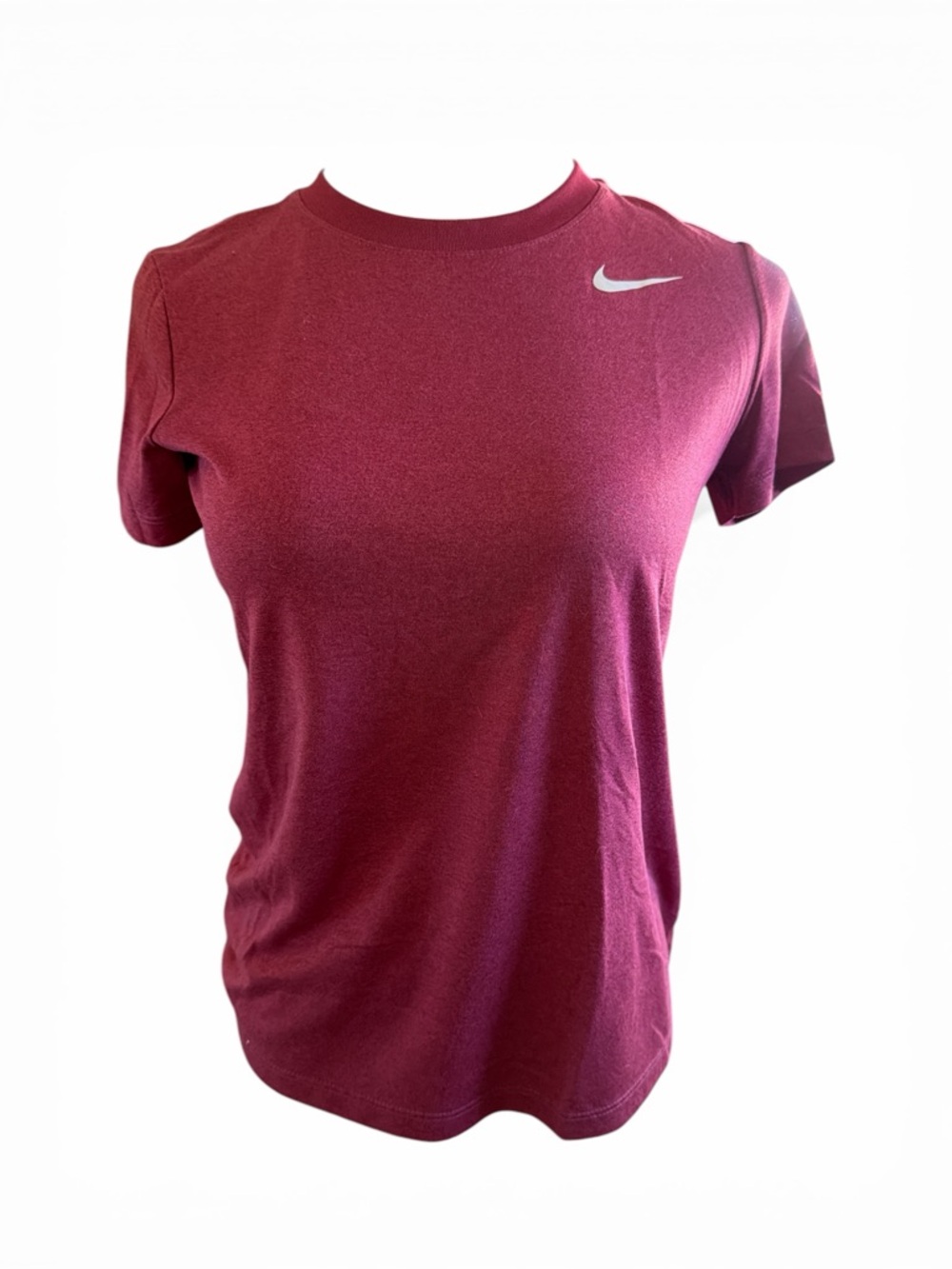 Nike Women's Burgundy Short-Sleeve Performance Tee